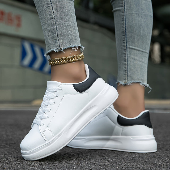 Demetria | Womens Chunky Sole Lace Up Court Sneakers