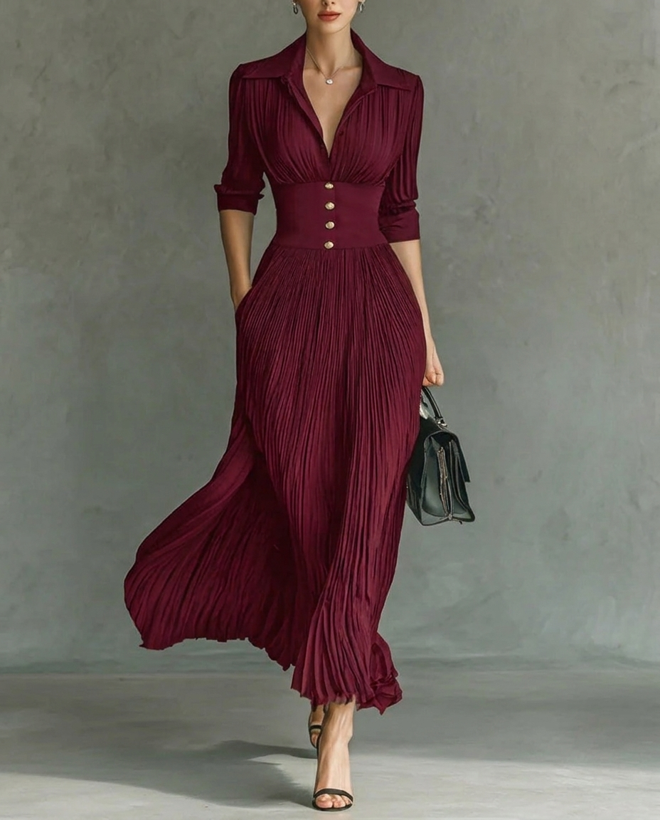 C&M® - Chic Fitted Waist Dress Carol & Margaret Wilmington