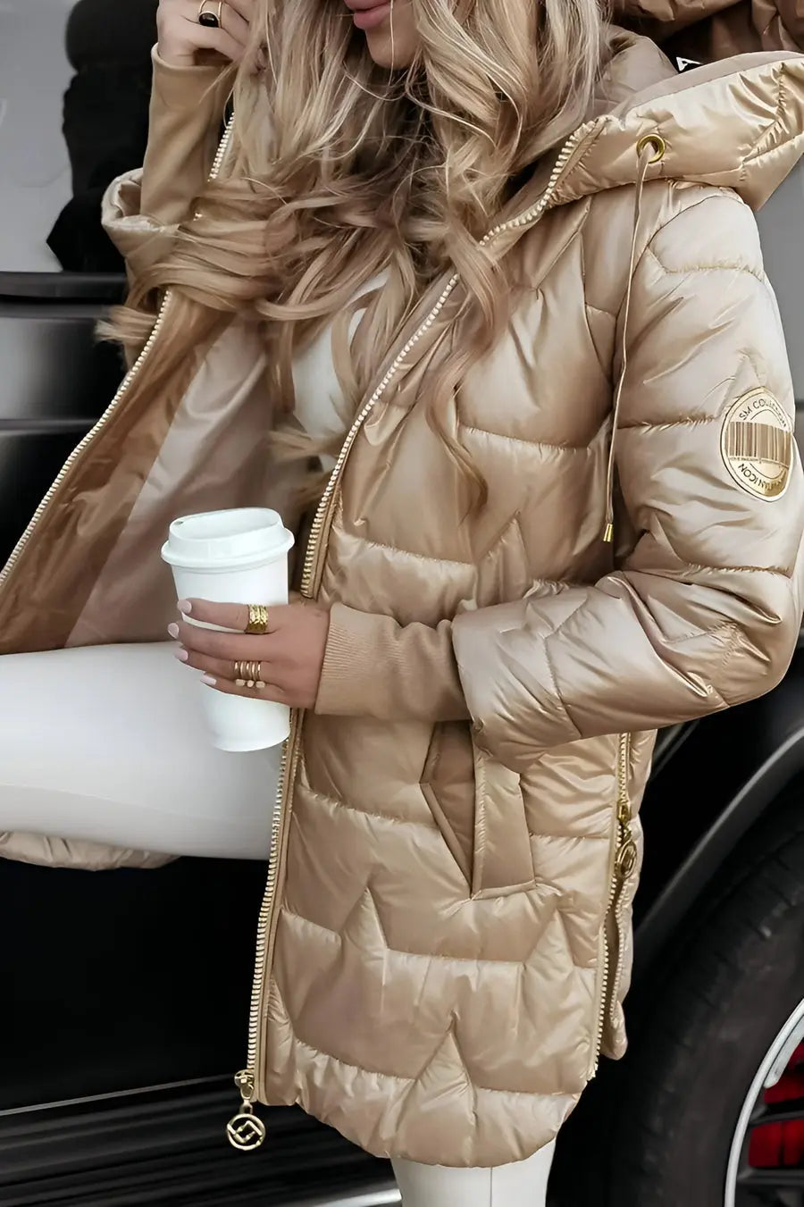 C&M® | Long Quilted Jacket Carol & Margaret Wilmington