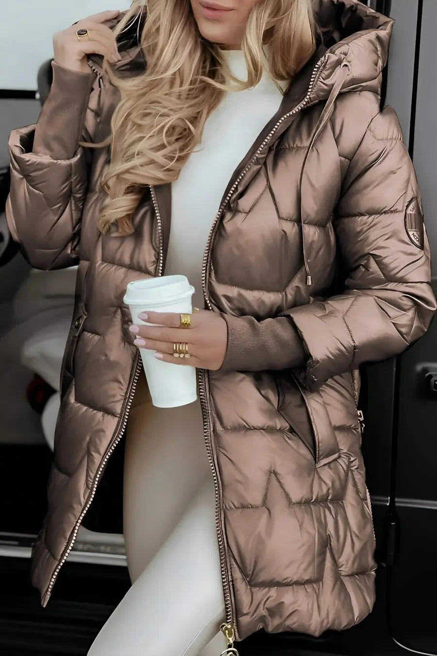 C&M® | Long Quilted Jacket Carol & Margaret Wilmington