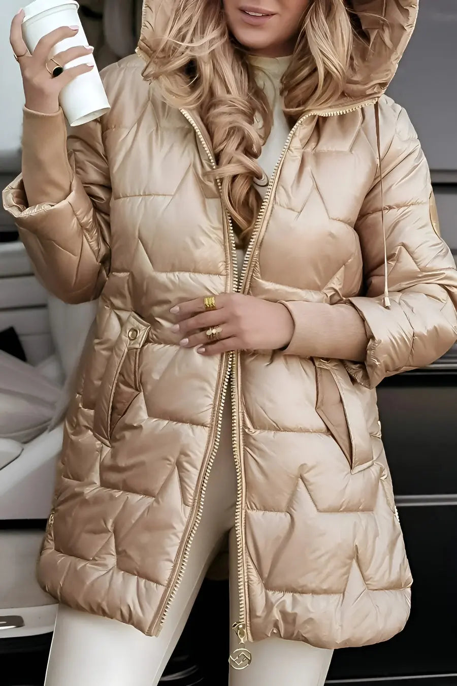 C&M® | Long Quilted Jacket Carol & Margaret Wilmington