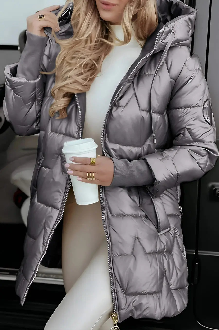 C&M® | Long Quilted Jacket Carol & Margaret Wilmington