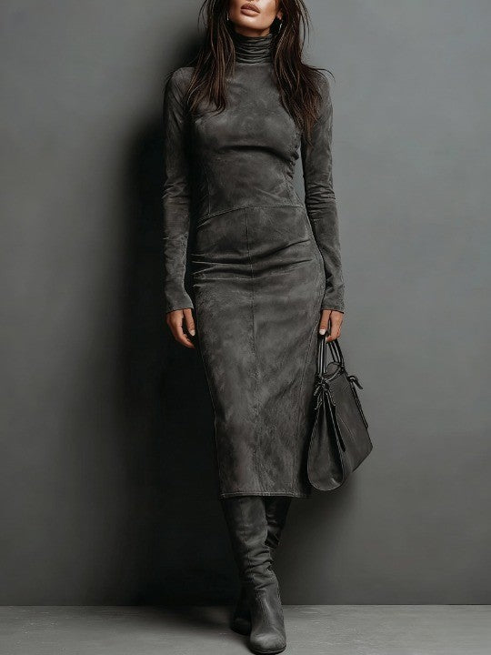 C&M® | Suede Midi Dress Carol & Margaret Wilmington