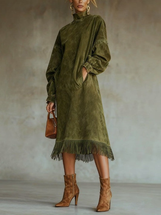 C&M® | Suede Fringe Dress Carol & Margaret Wilmington