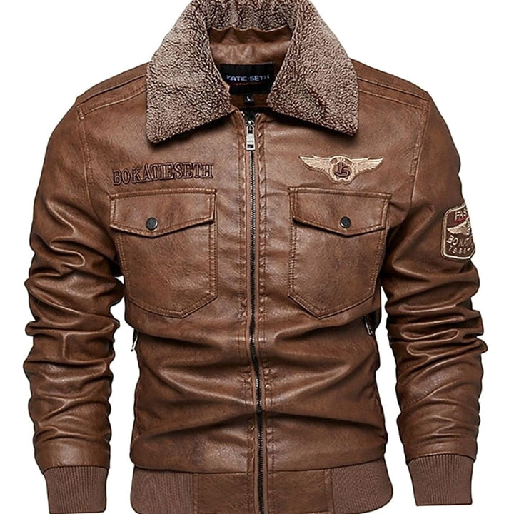Marigold | Women's Sherpa Pocket Shearling-Collar A-Line Coat