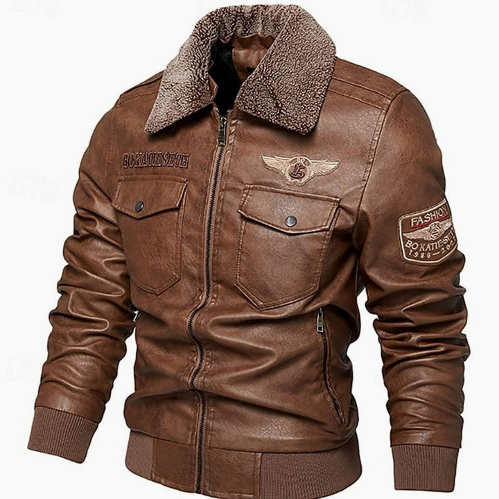 Marigold | Women's Sherpa Pocket Shearling-Collar A-Line Coat