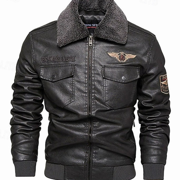 Marigold | Women's Sherpa Pocket Shearling-Collar A-Line Coat