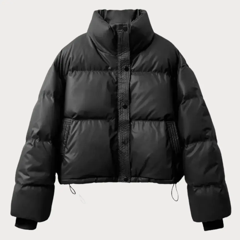 Jacqueline | Women's Cropped Stand-Collar Puffer Jacket