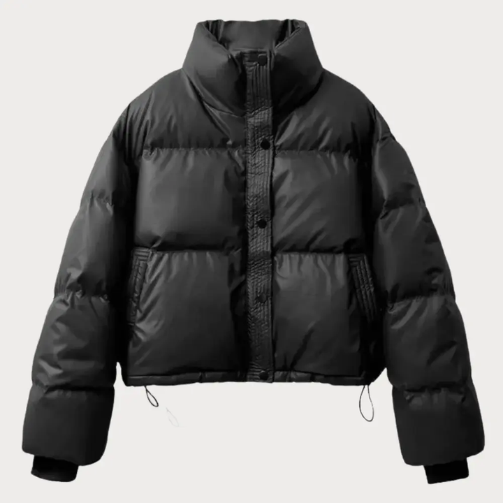 Jacqueline | Women's Cropped Stand-Collar Puffer Jacket