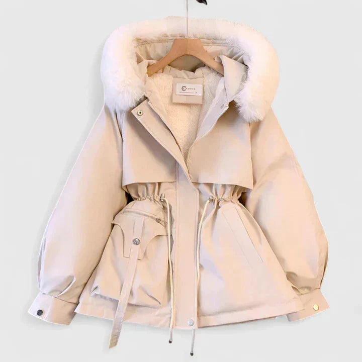 Merewen | Women's Sherpa Pocket Hooded Zip-Front Coat