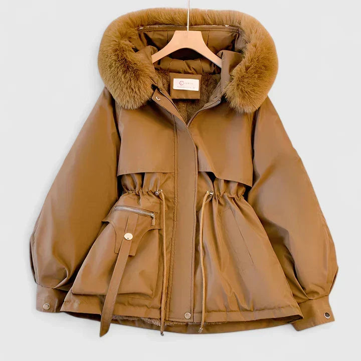 Merewen | Women's Sherpa Pocket Hooded Zip-Front Coat