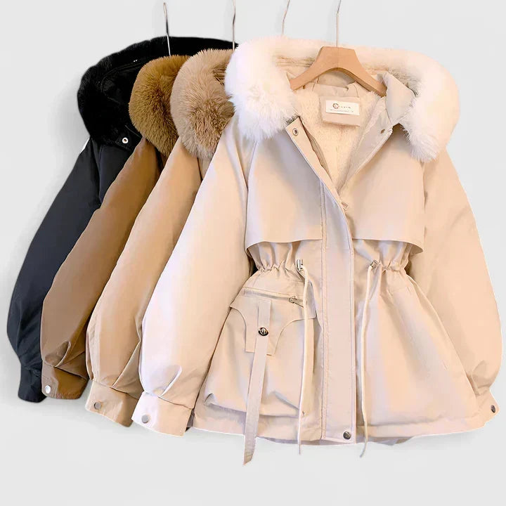 Merewen | Women's Sherpa Pocket Hooded Zip-Front Coat