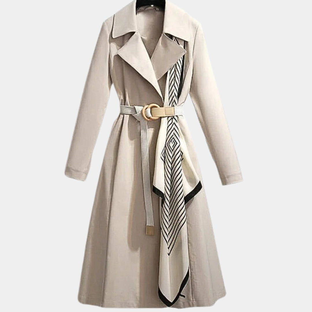 Marcella | Women's Belted Structured Trench Coat