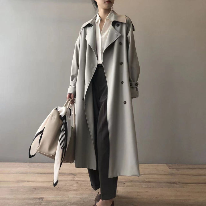 Arcadia | Women's Double-Breasted Longline Trench Coat