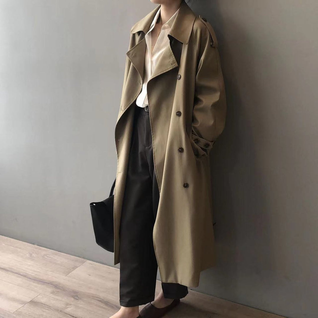 Arcadia | Women's Double-Breasted Longline Trench Coat