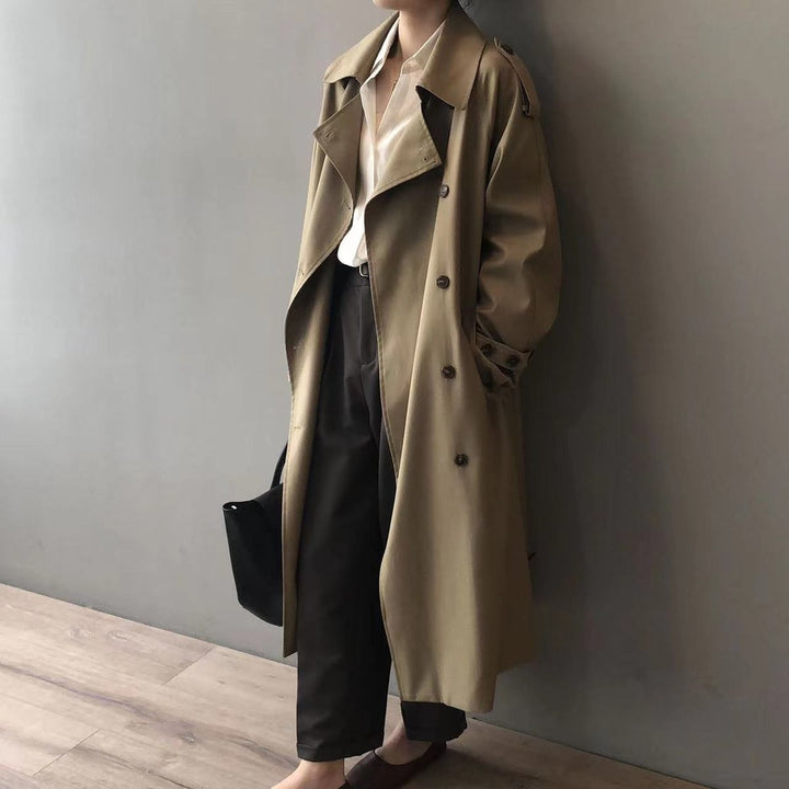 Arcadia | Women's Double-Breasted Longline Trench Coat