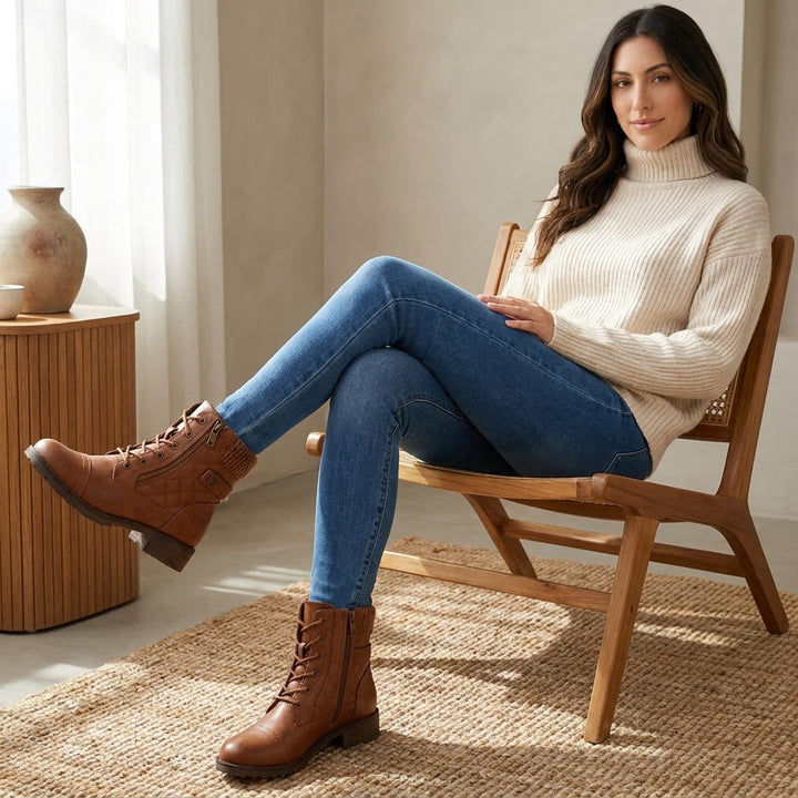 Aquilina | Women's Zip-Front Ribbed Long-Sleeve Sweater
