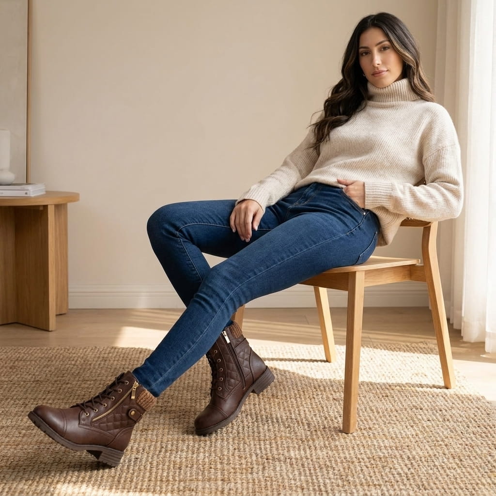 Aquilina | Women's Zip-Front Ribbed Long-Sleeve Sweater